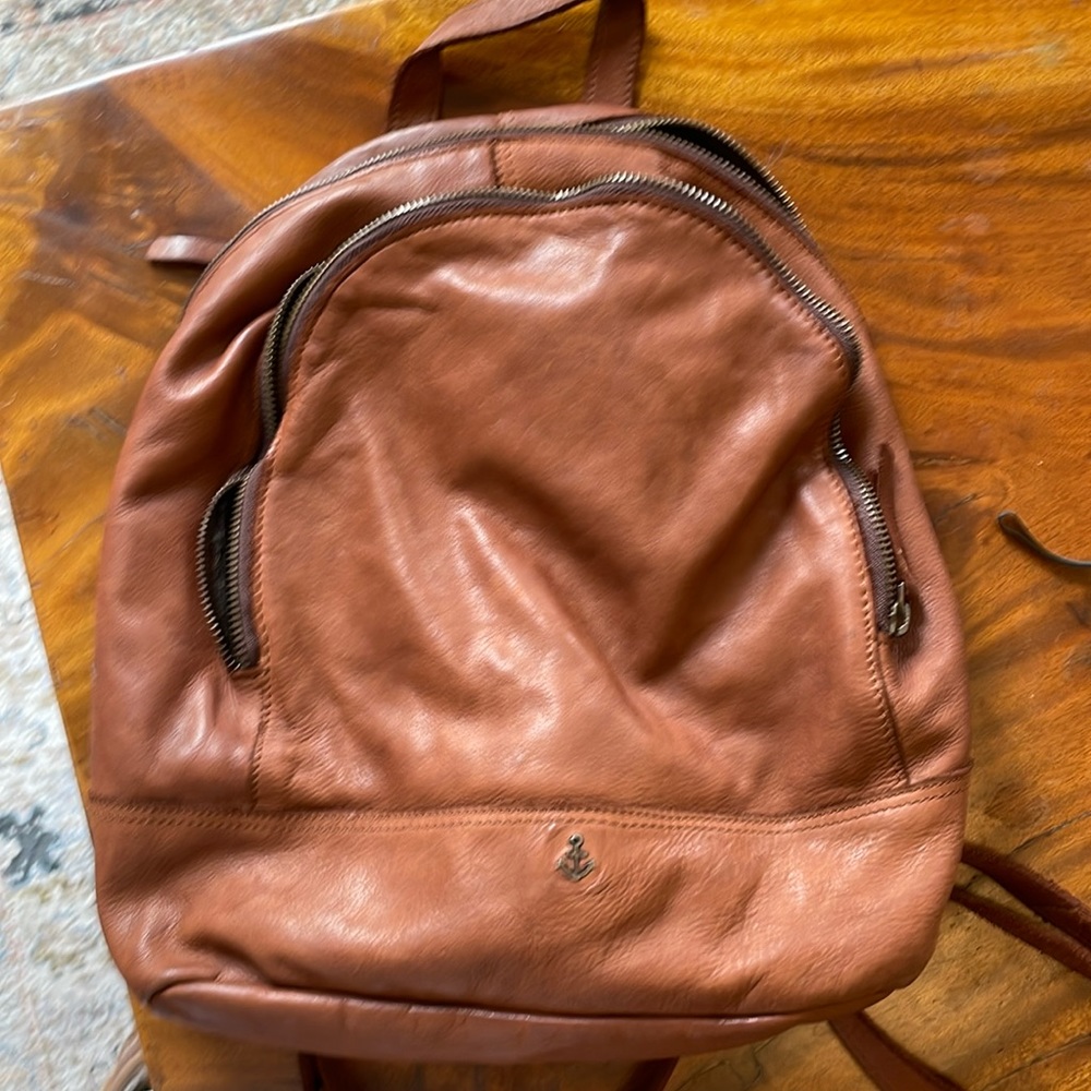 Harbor 2nd brown soft leather small back bag